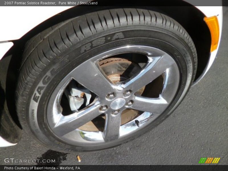 Pure White / Steel/Sand 2007 Pontiac Solstice Roadster