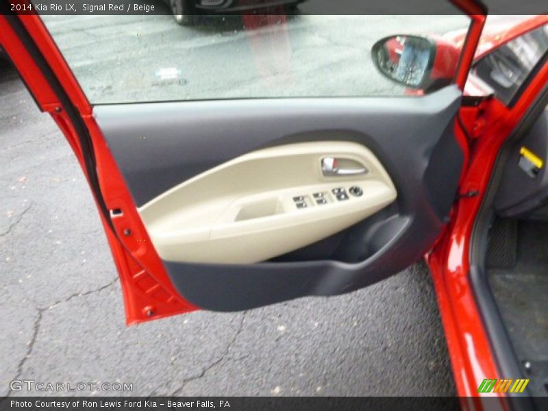 Signal Red / Beige 2014 Kia Rio LX