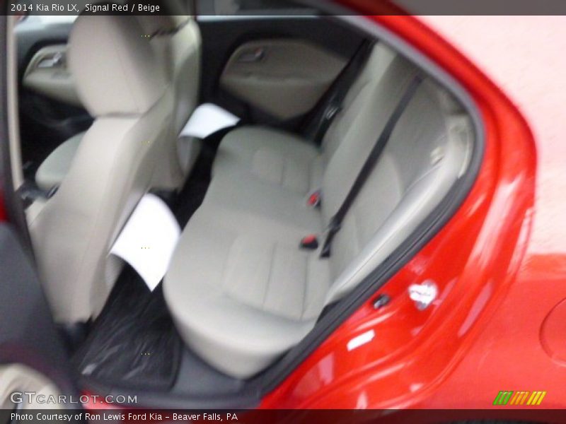 Signal Red / Beige 2014 Kia Rio LX