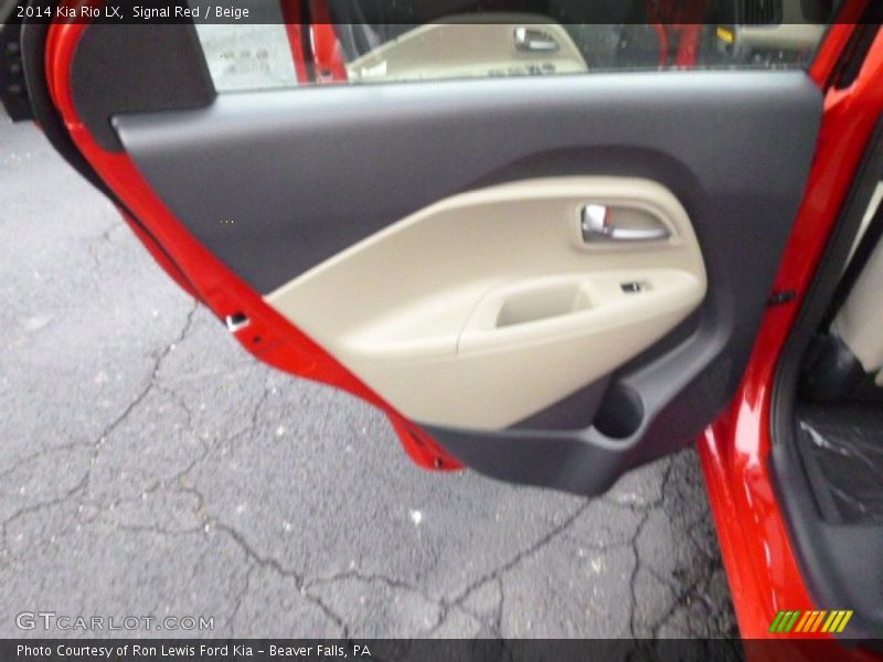 Signal Red / Beige 2014 Kia Rio LX