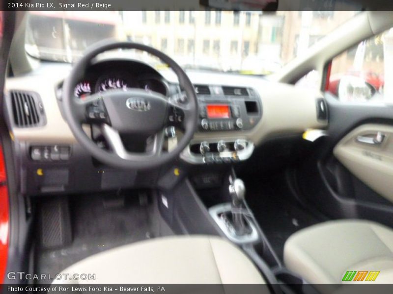 Signal Red / Beige 2014 Kia Rio LX