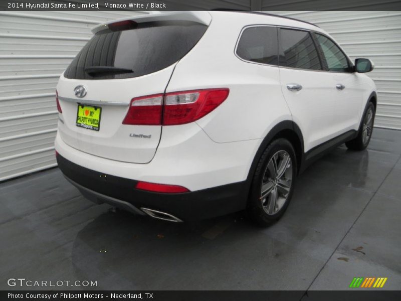 Monaco White / Black 2014 Hyundai Santa Fe Limited