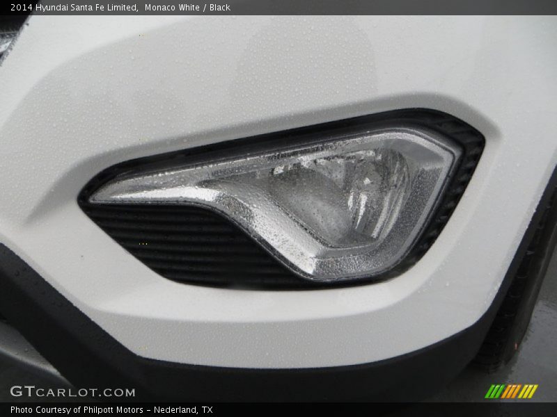 Monaco White / Black 2014 Hyundai Santa Fe Limited