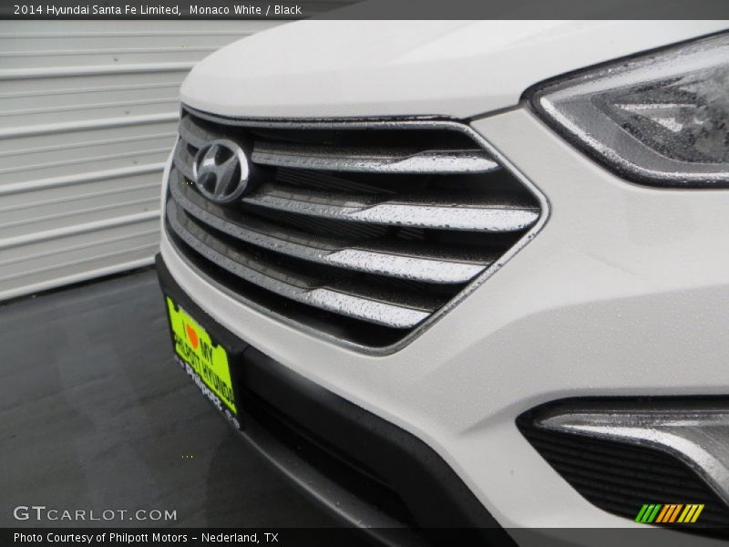 Monaco White / Black 2014 Hyundai Santa Fe Limited