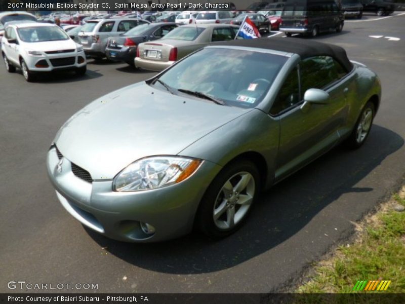 Satin Meisai Gray Pearl / Dark Charcoal 2007 Mitsubishi Eclipse Spyder GS