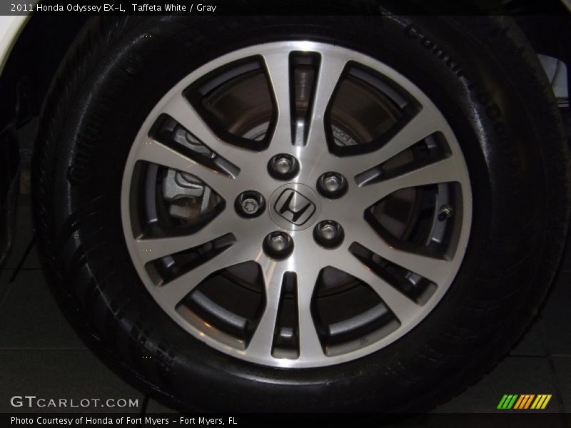 Taffeta White / Gray 2011 Honda Odyssey EX-L