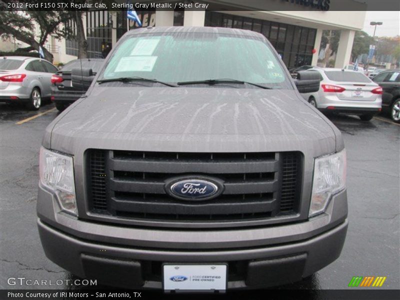 Sterling Gray Metallic / Steel Gray 2012 Ford F150 STX Regular Cab