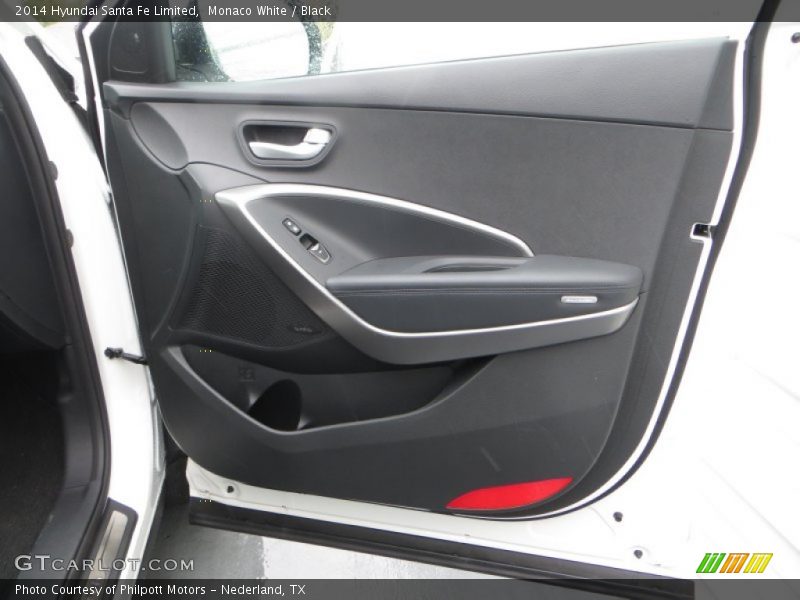 Monaco White / Black 2014 Hyundai Santa Fe Limited