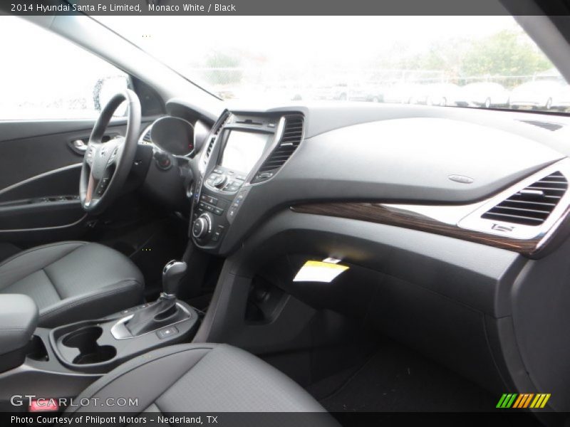 Monaco White / Black 2014 Hyundai Santa Fe Limited
