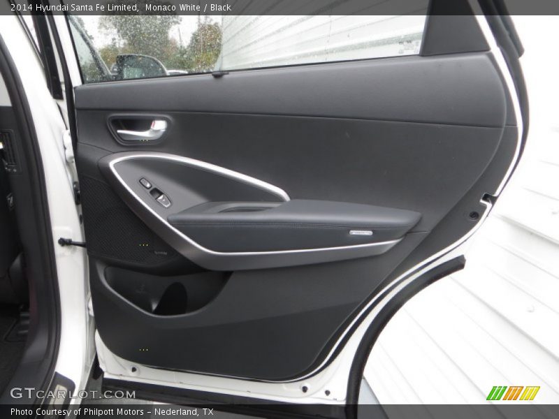 Monaco White / Black 2014 Hyundai Santa Fe Limited