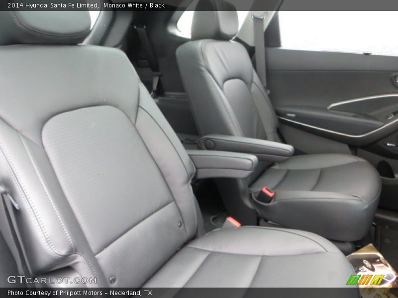 Monaco White / Black 2014 Hyundai Santa Fe Limited