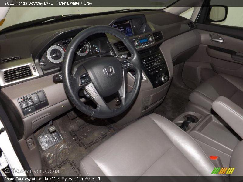 Taffeta White / Gray 2011 Honda Odyssey EX-L