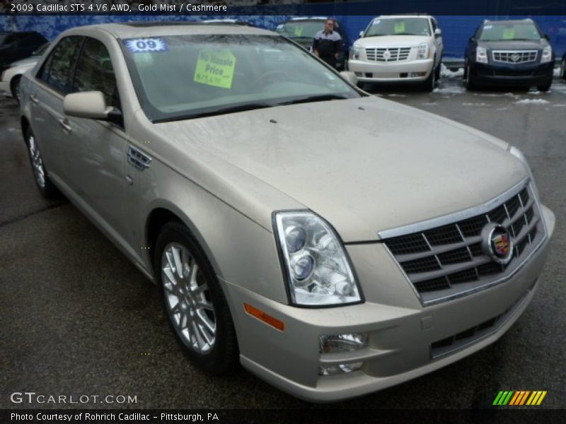 Gold Mist / Cashmere 2009 Cadillac STS 4 V6 AWD