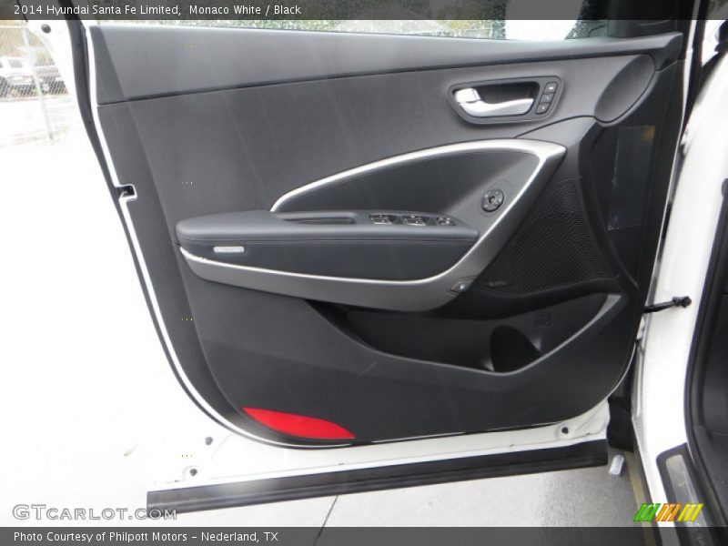 Monaco White / Black 2014 Hyundai Santa Fe Limited
