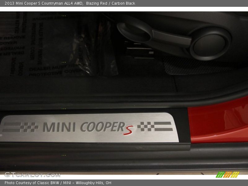 Blazing Red / Carbon Black 2013 Mini Cooper S Countryman ALL4 AWD