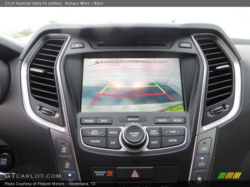Monaco White / Black 2014 Hyundai Santa Fe Limited