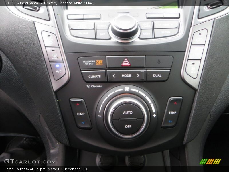 Monaco White / Black 2014 Hyundai Santa Fe Limited