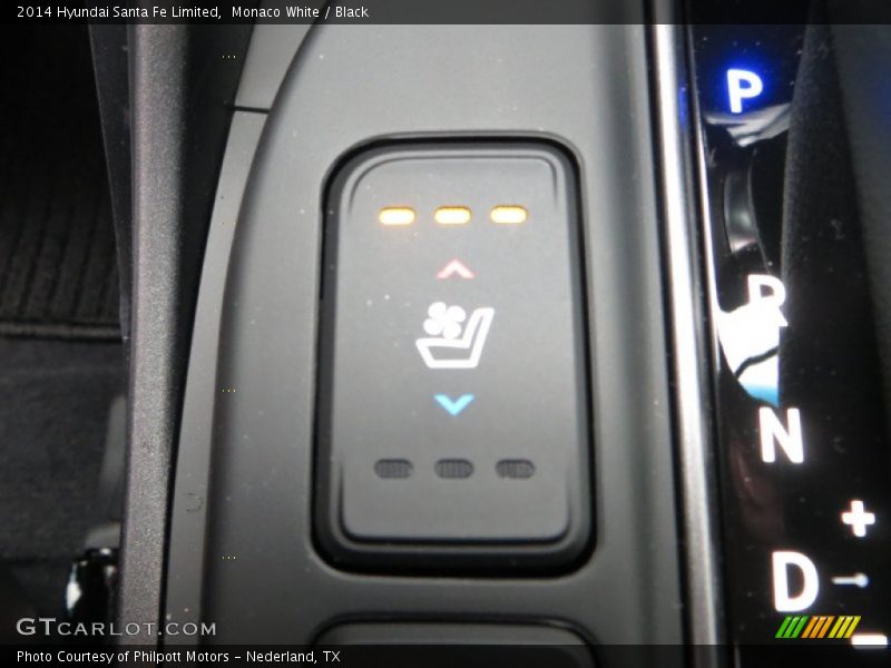 Monaco White / Black 2014 Hyundai Santa Fe Limited