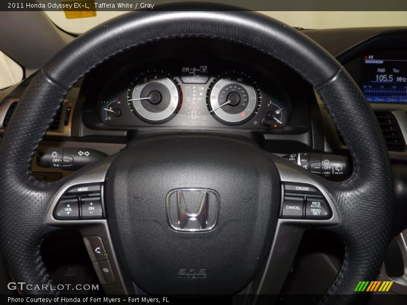 Taffeta White / Gray 2011 Honda Odyssey EX-L