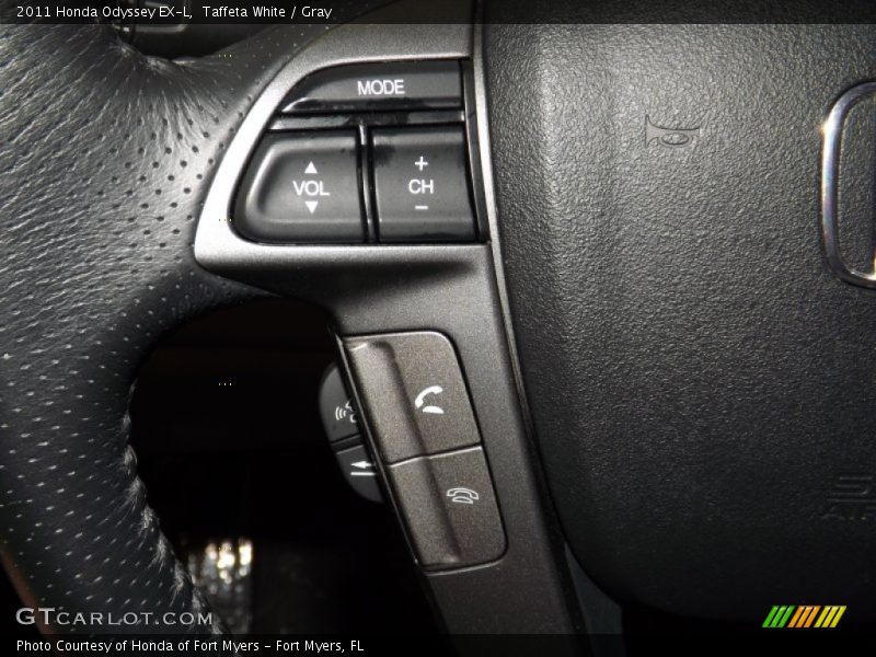 Taffeta White / Gray 2011 Honda Odyssey EX-L