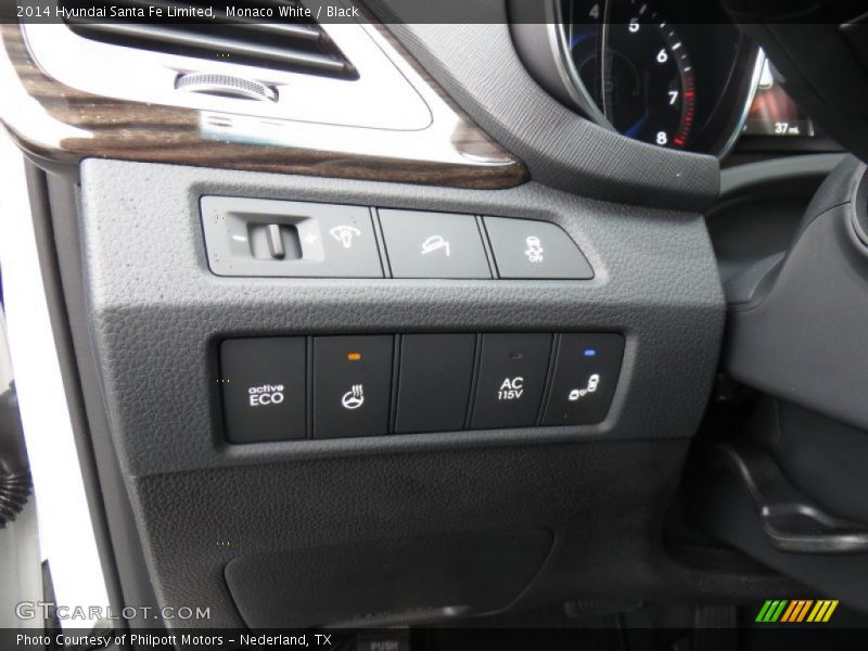 Monaco White / Black 2014 Hyundai Santa Fe Limited