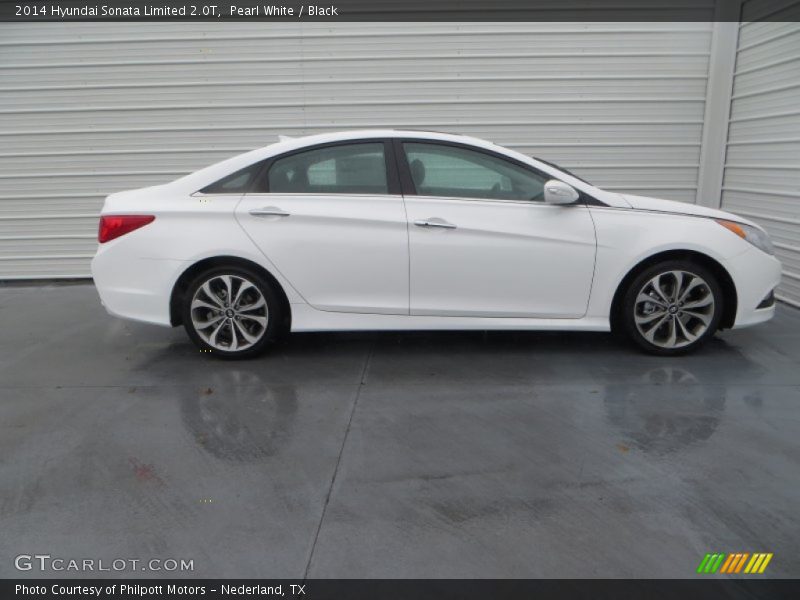 Pearl White / Black 2014 Hyundai Sonata Limited 2.0T