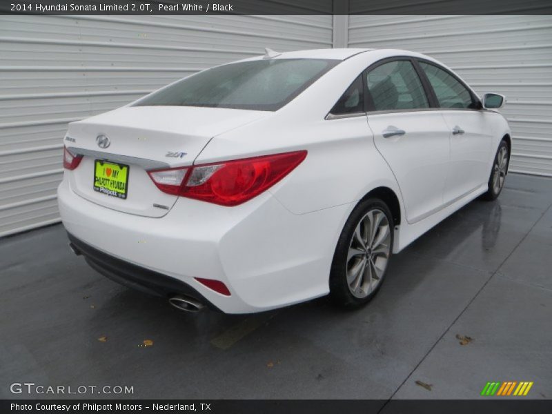 Pearl White / Black 2014 Hyundai Sonata Limited 2.0T