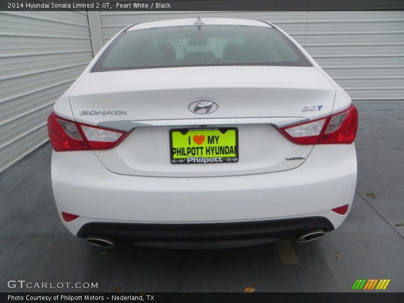 Pearl White / Black 2014 Hyundai Sonata Limited 2.0T