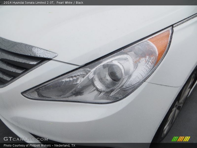 Pearl White / Black 2014 Hyundai Sonata Limited 2.0T