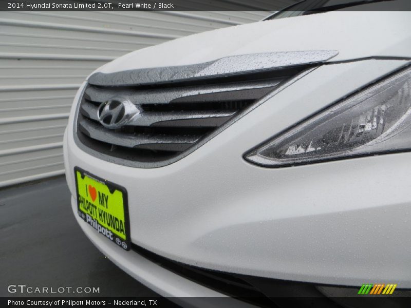 Pearl White / Black 2014 Hyundai Sonata Limited 2.0T