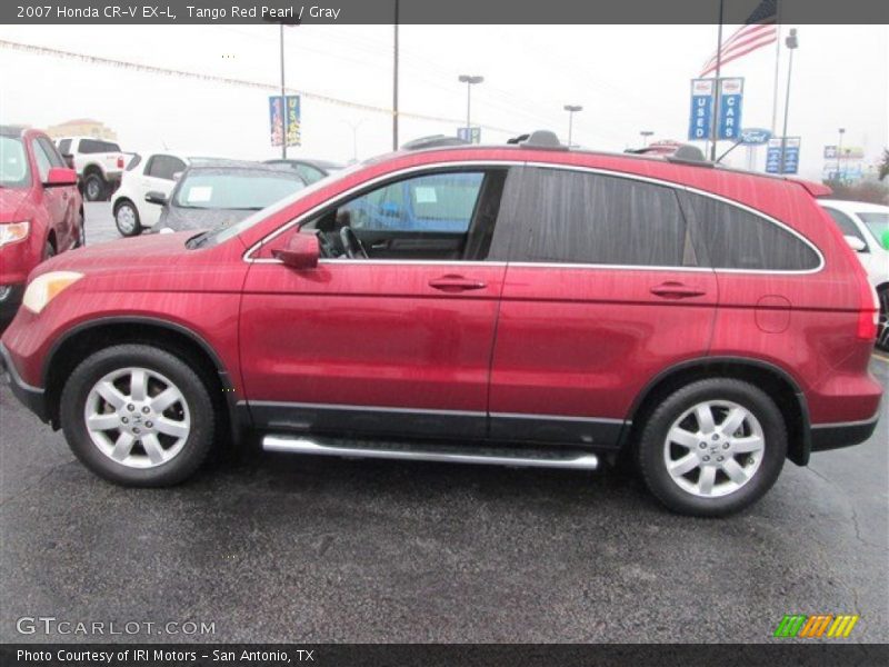 Tango Red Pearl / Gray 2007 Honda CR-V EX-L