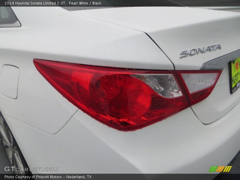 Pearl White / Black 2014 Hyundai Sonata Limited 2.0T