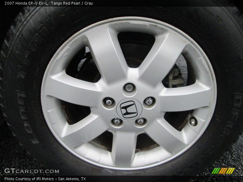 Tango Red Pearl / Gray 2007 Honda CR-V EX-L