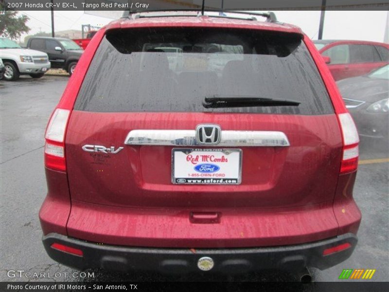 Tango Red Pearl / Gray 2007 Honda CR-V EX-L