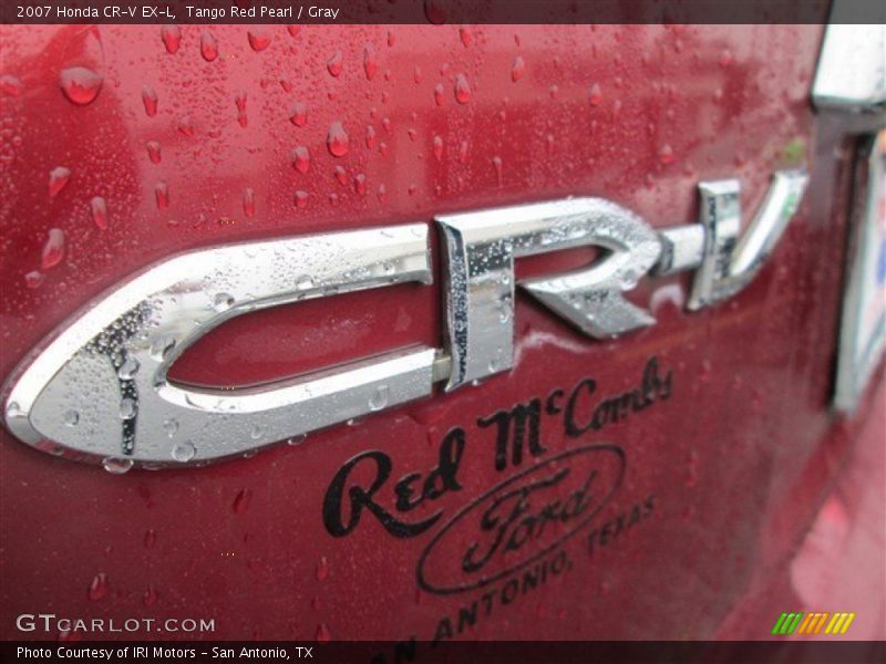 Tango Red Pearl / Gray 2007 Honda CR-V EX-L