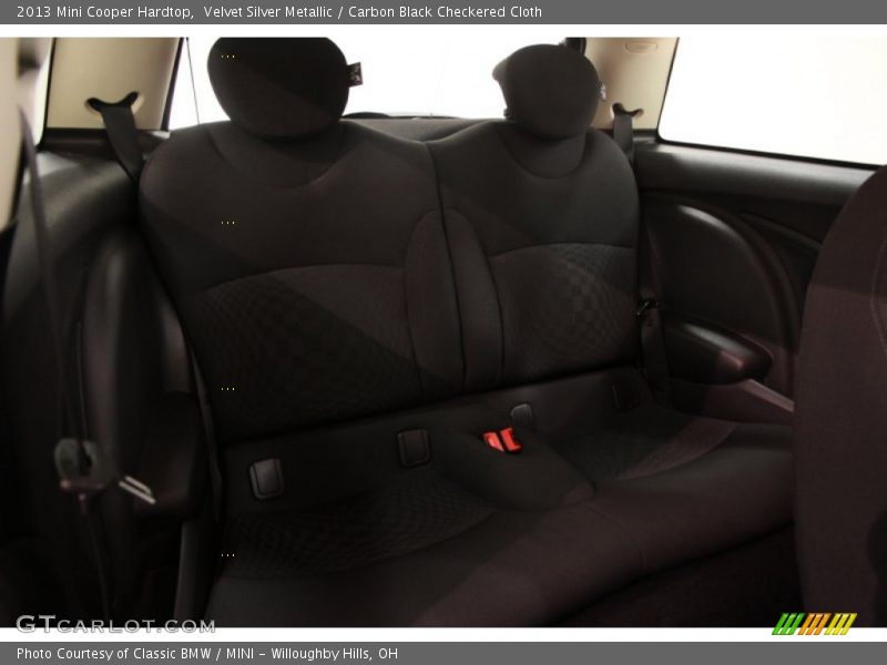 Velvet Silver Metallic / Carbon Black Checkered Cloth 2013 Mini Cooper Hardtop