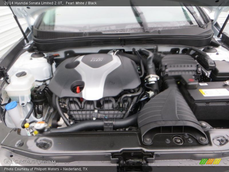 Pearl White / Black 2014 Hyundai Sonata Limited 2.0T