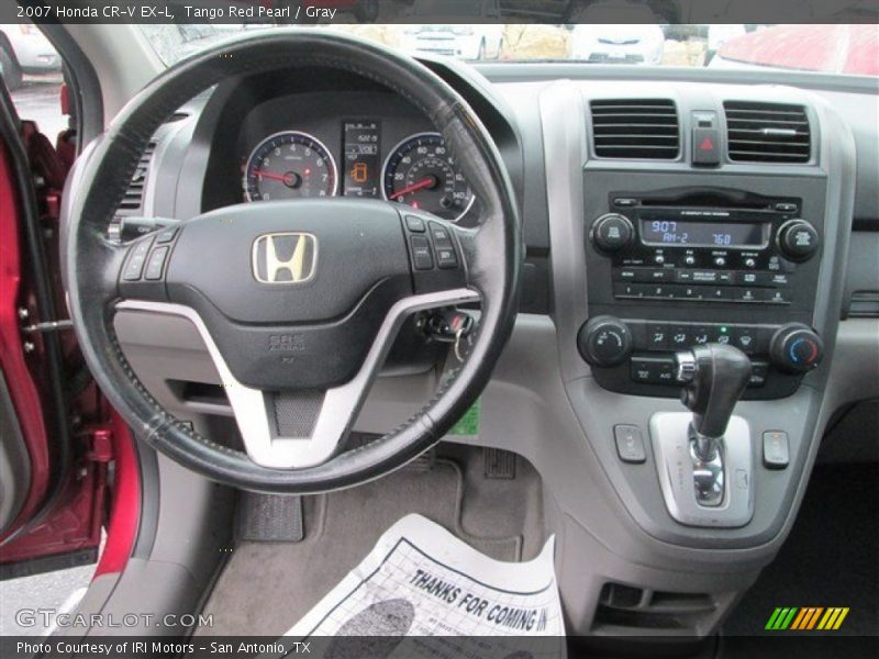 Tango Red Pearl / Gray 2007 Honda CR-V EX-L