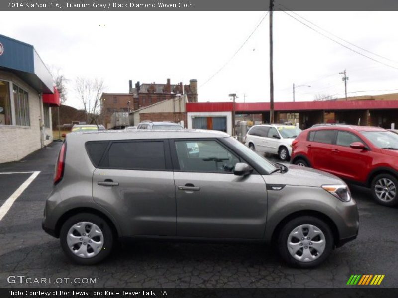 Titanium Gray / Black Diamond Woven Cloth 2014 Kia Soul 1.6