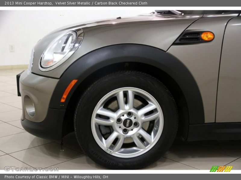 Velvet Silver Metallic / Carbon Black Checkered Cloth 2013 Mini Cooper Hardtop
