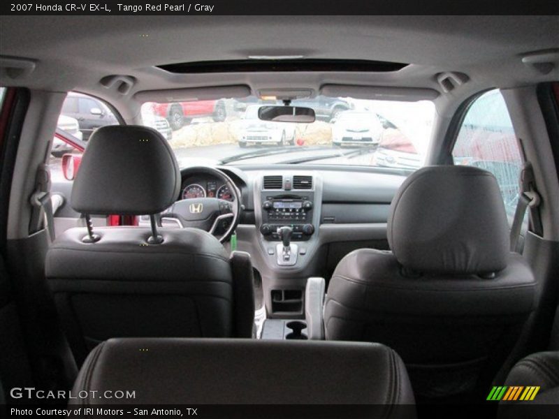 Tango Red Pearl / Gray 2007 Honda CR-V EX-L