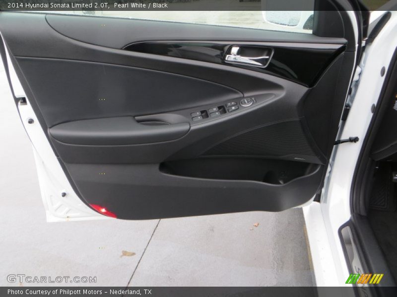 Pearl White / Black 2014 Hyundai Sonata Limited 2.0T