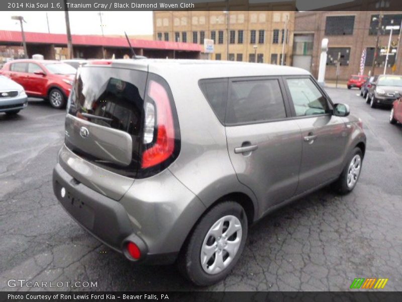 Titanium Gray / Black Diamond Woven Cloth 2014 Kia Soul 1.6