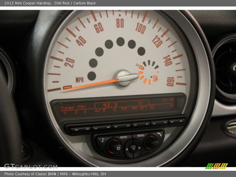 Chili Red / Carbon Black 2013 Mini Cooper Hardtop