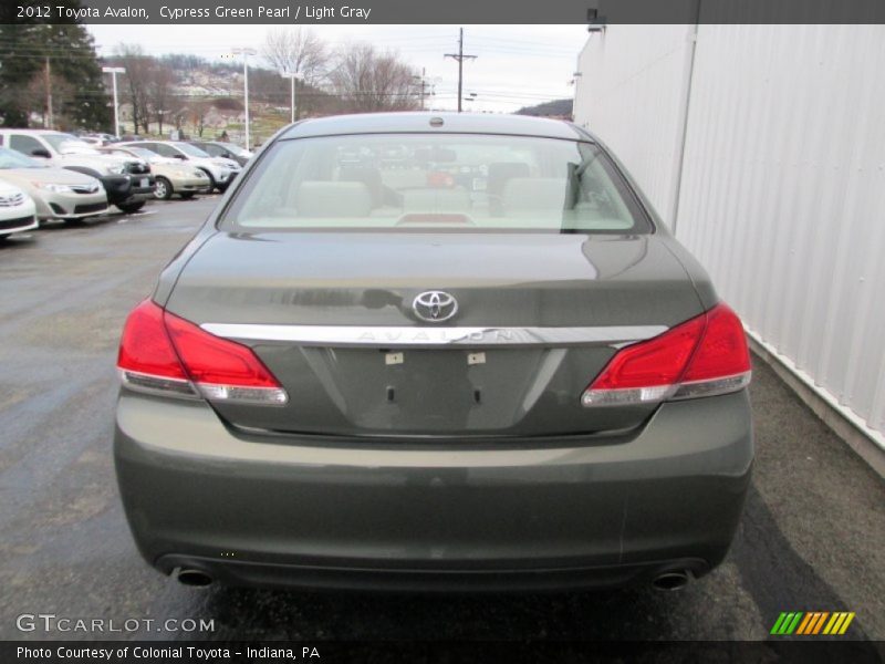 Cypress Green Pearl / Light Gray 2012 Toyota Avalon