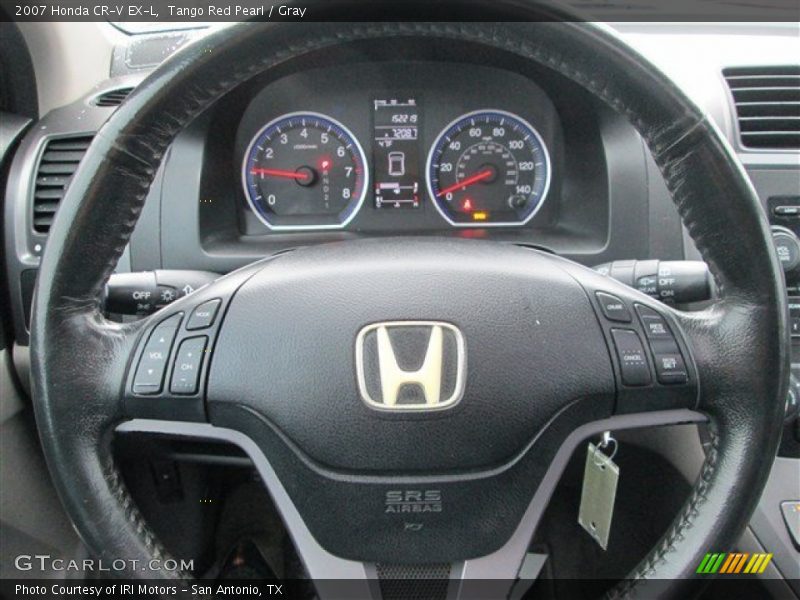 Tango Red Pearl / Gray 2007 Honda CR-V EX-L