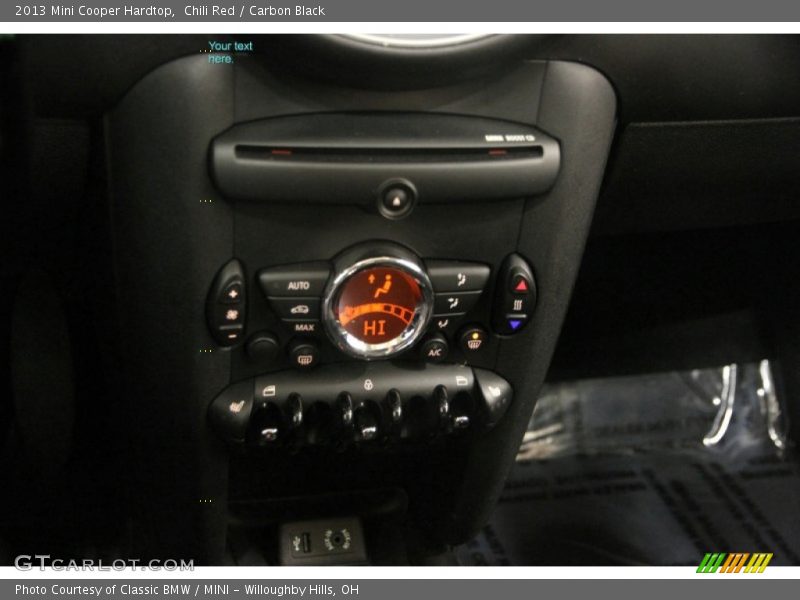 Chili Red / Carbon Black 2013 Mini Cooper Hardtop