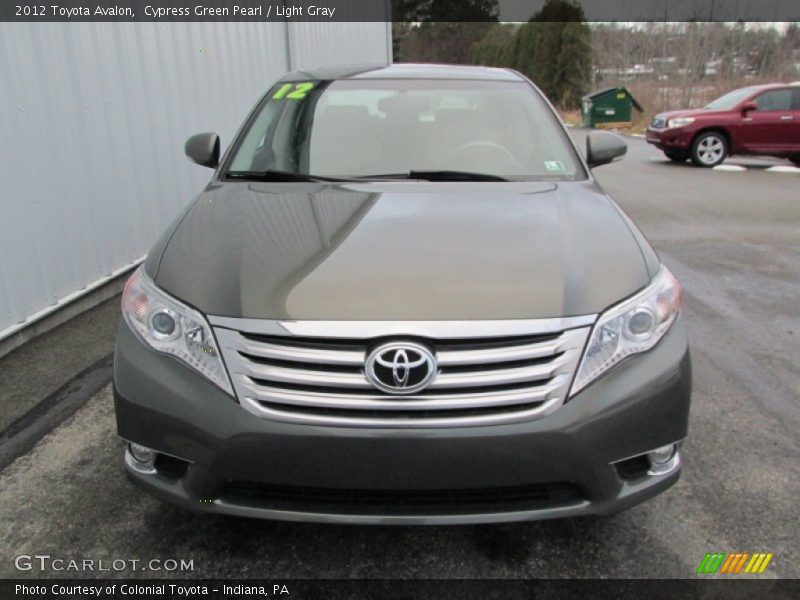 Cypress Green Pearl / Light Gray 2012 Toyota Avalon