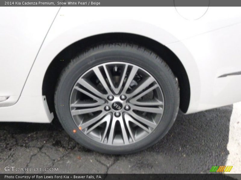 Snow White Pearl / Beige 2014 Kia Cadenza Premium