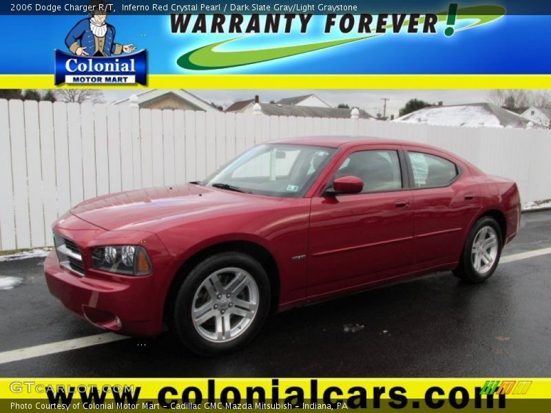 Inferno Red Crystal Pearl / Dark Slate Gray/Light Graystone 2006 Dodge Charger R/T